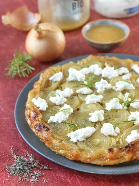 Tarte tatin oignons et brebis - Recette à Prix Engagés Novembre 2023