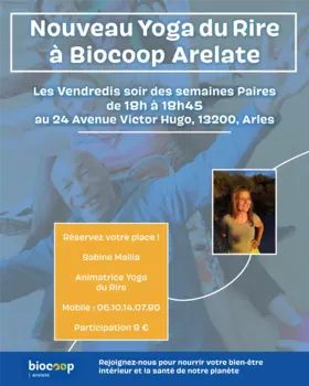 Ne ratez pas le cours de Yoga du Rire avec Sabine Mallia !